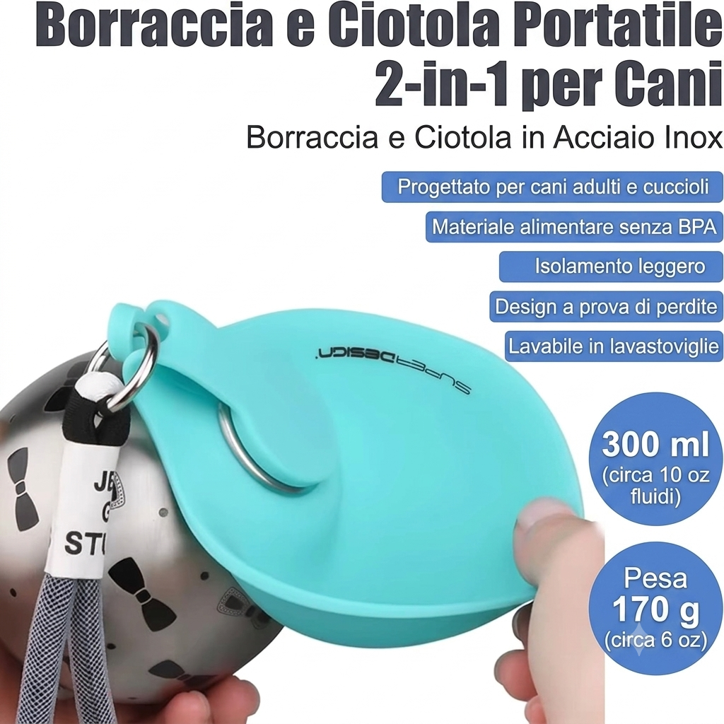 Borraccia da Viaggio per Cani